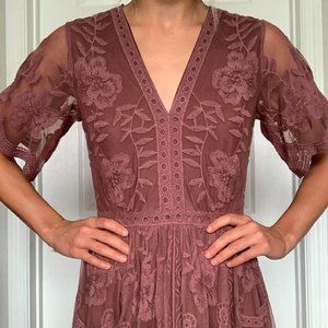 Purple Floral Altar'd State Maxi Dress